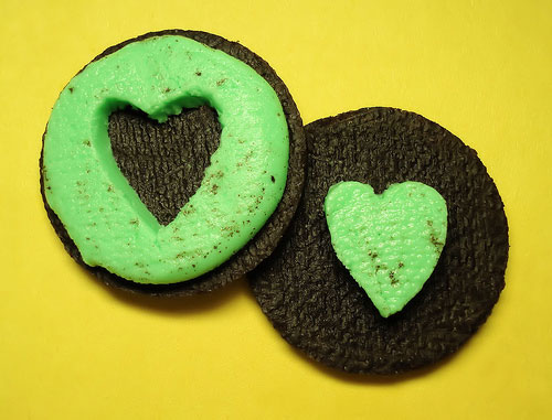 Mint Oreo Hearts