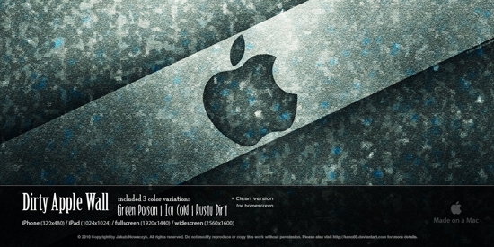 dirty apple wall
